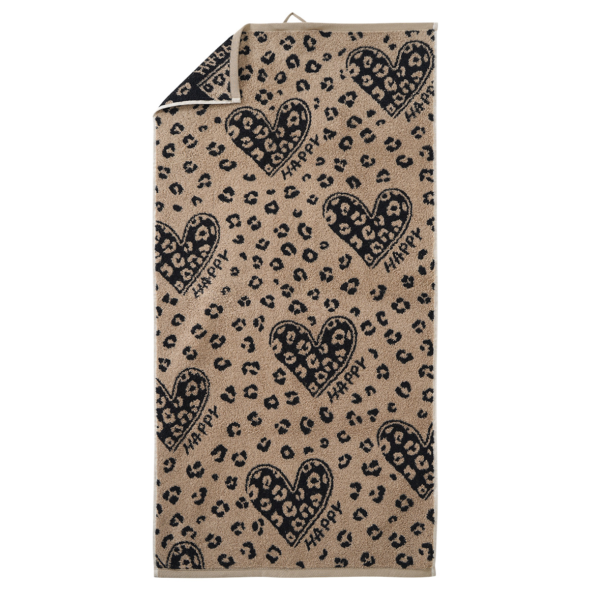 Handdoek met hartjes all-over