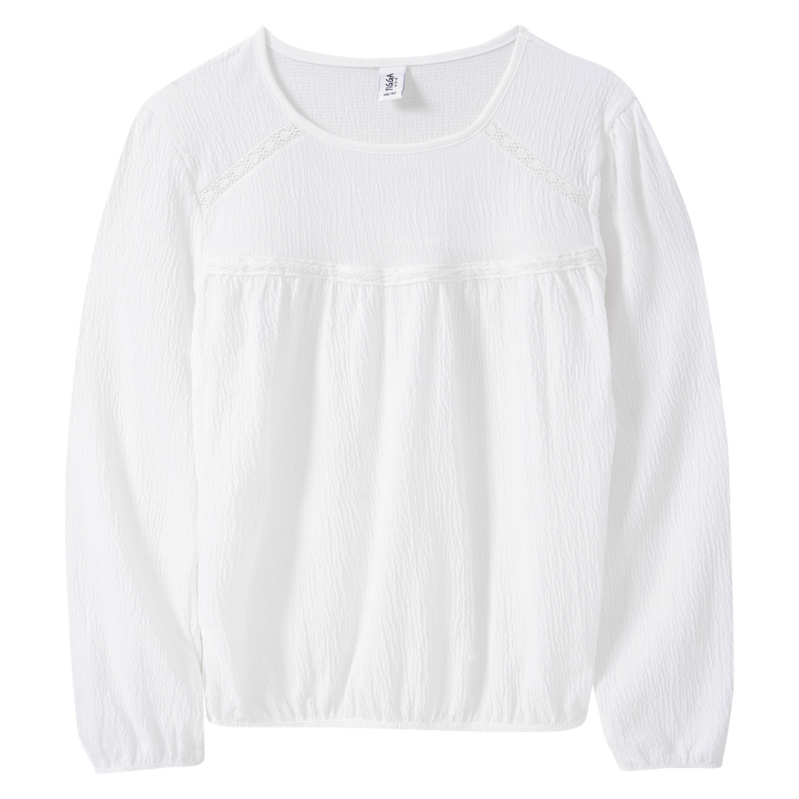 Meisjesblouse met kanten details