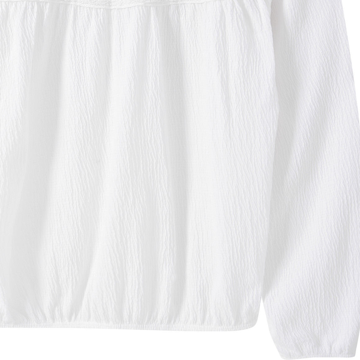 Meisjesblouse met kanten details