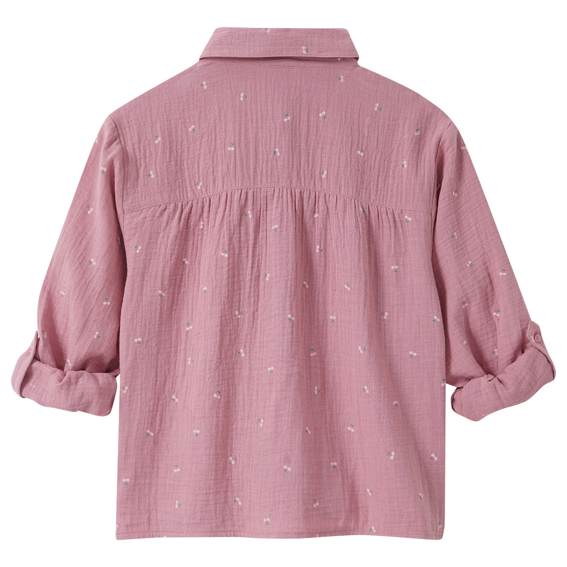 Mousseline meisjesblouse met print