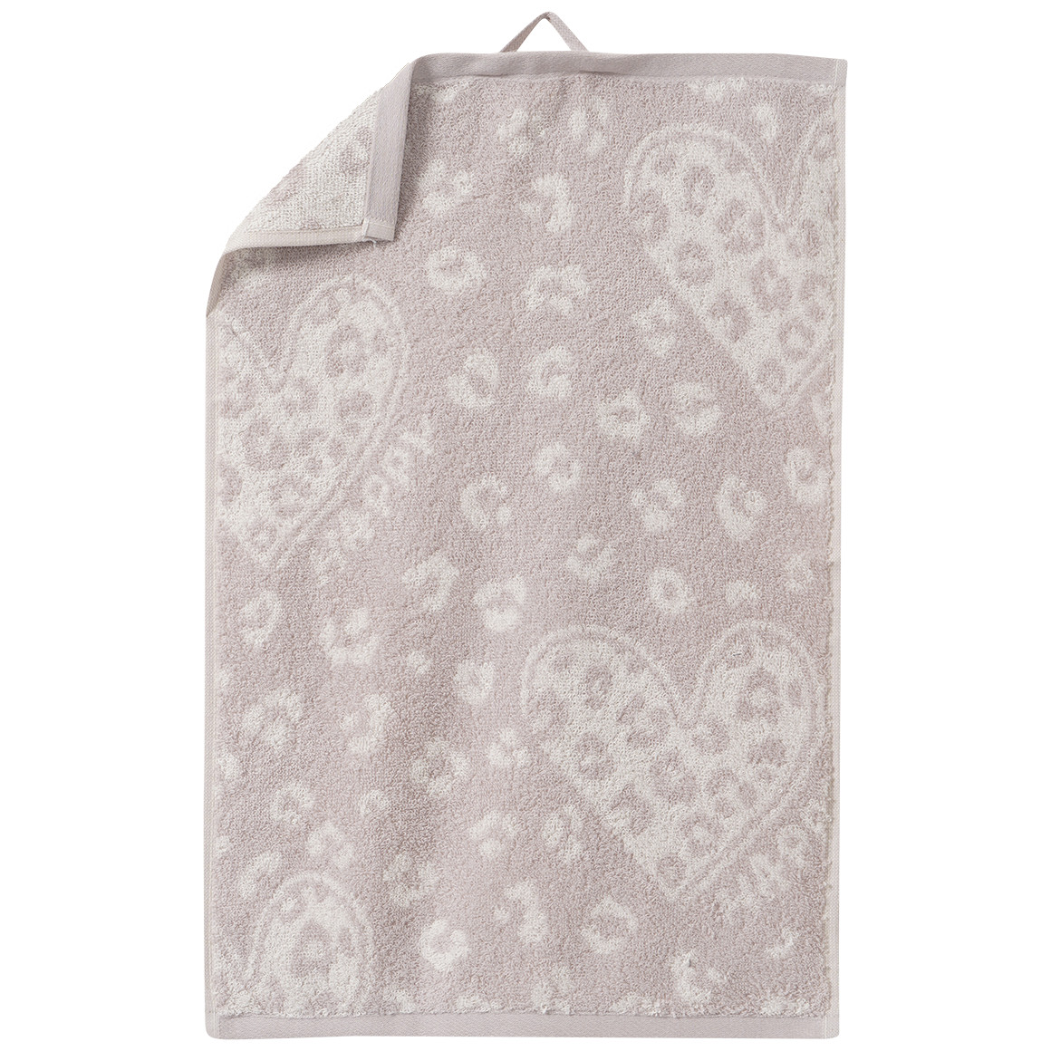 Gästetuch mit Herz-Allover