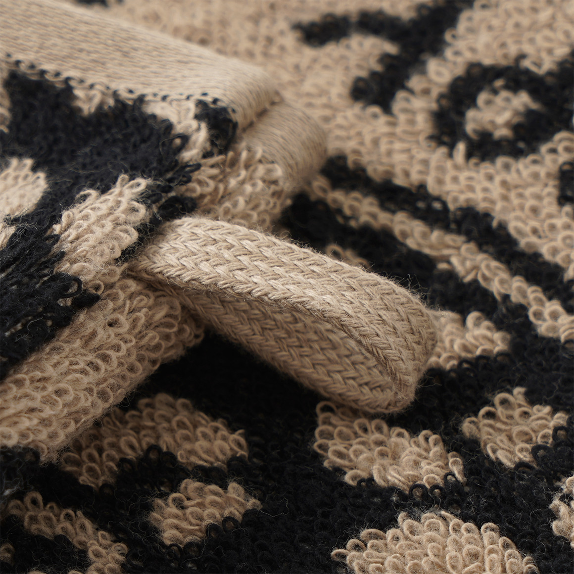 Waschhandschuh mit Herz-Allover