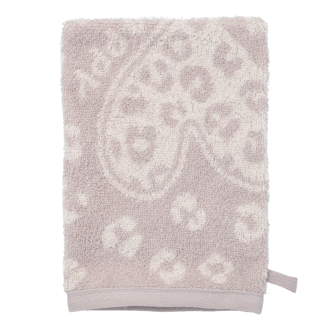 Waschhandschuh mit Herz-Allover