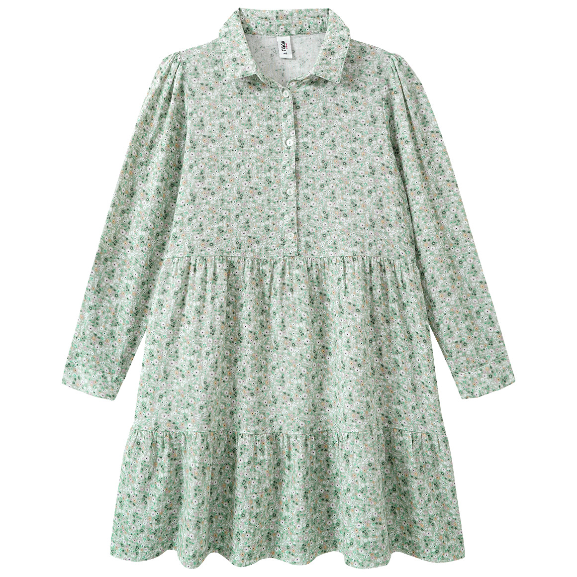 Mädchen Musselin-Kleid mit Blumen-Allover