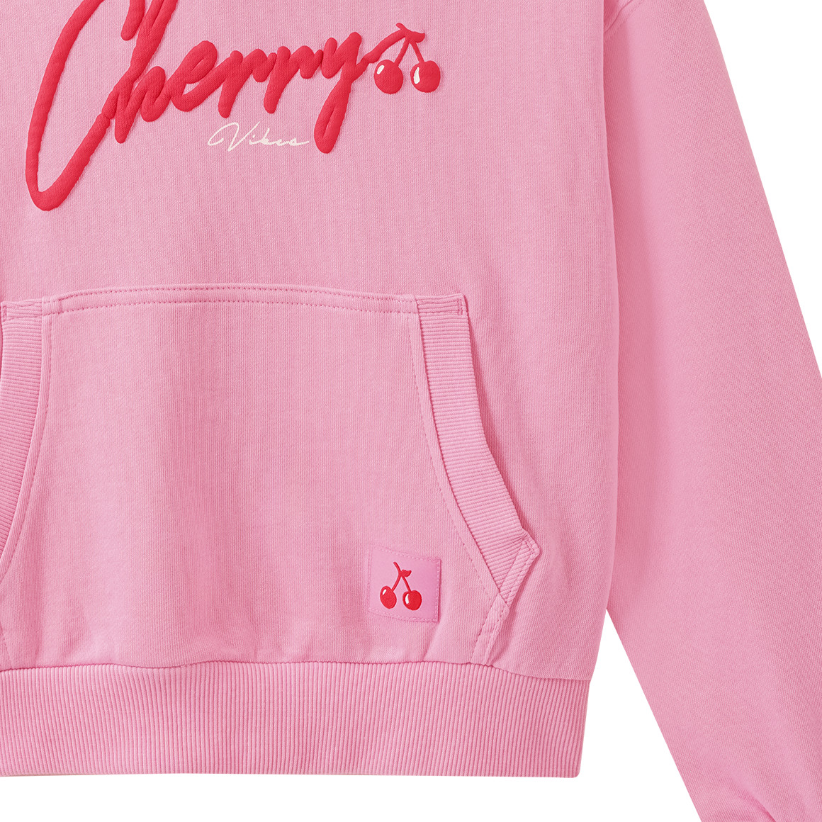 Mädchen Hoodie mit gummiertem Print