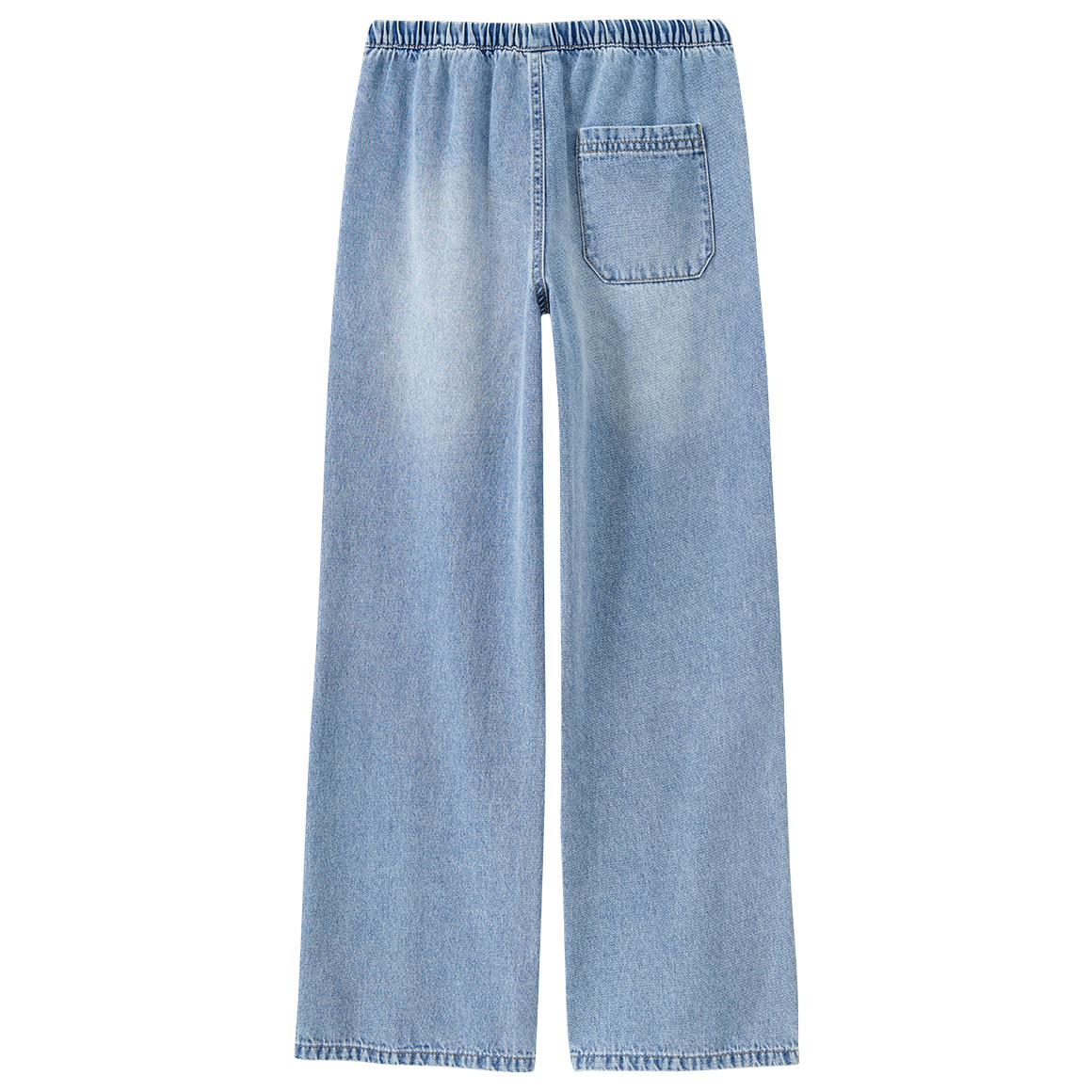 Mädchen Wide-Leg-Jeans mit Tunnelzug