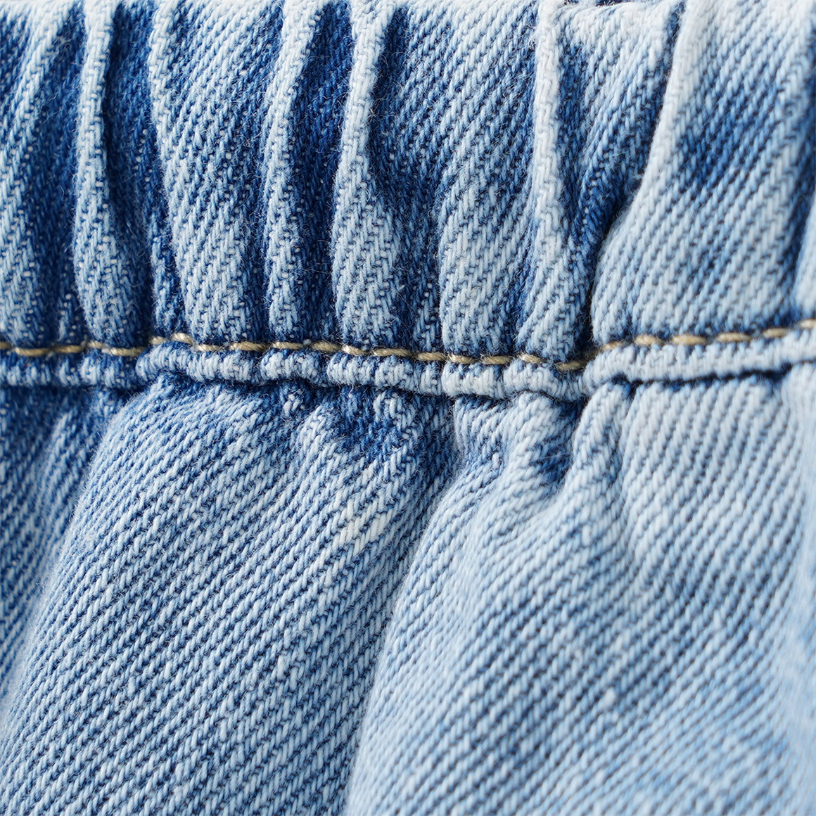 Mädchen Wide-Leg-Jeans mit Tunnelzug