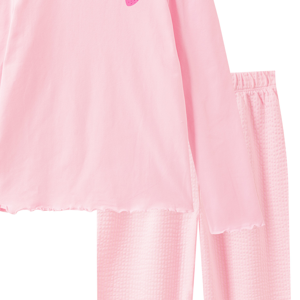 Mädchen Schlafanzug mit Erdbeer-Print