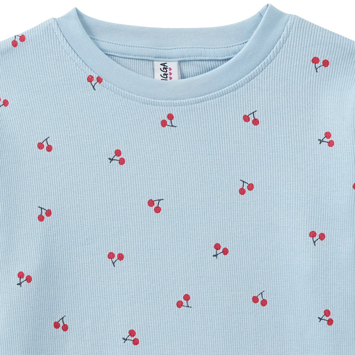 Mädchen Langarmshirt mit Kirsch-Allover