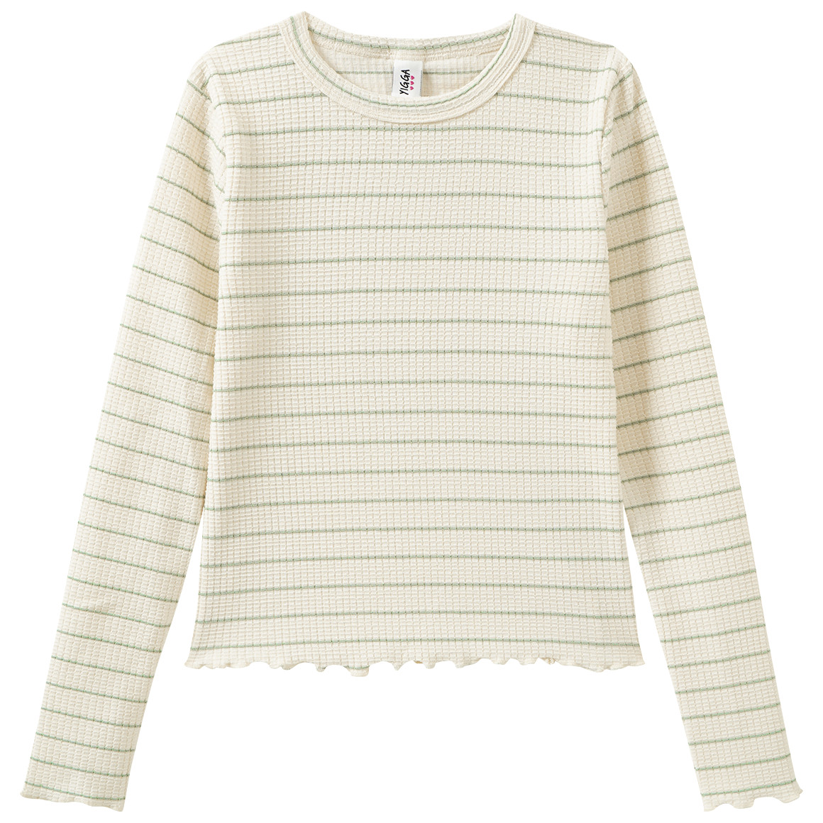 Mädchen Langarmshirt mit Struktur