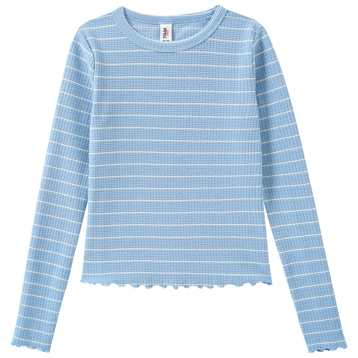 Mädchen Langarmshirt mit Struktur