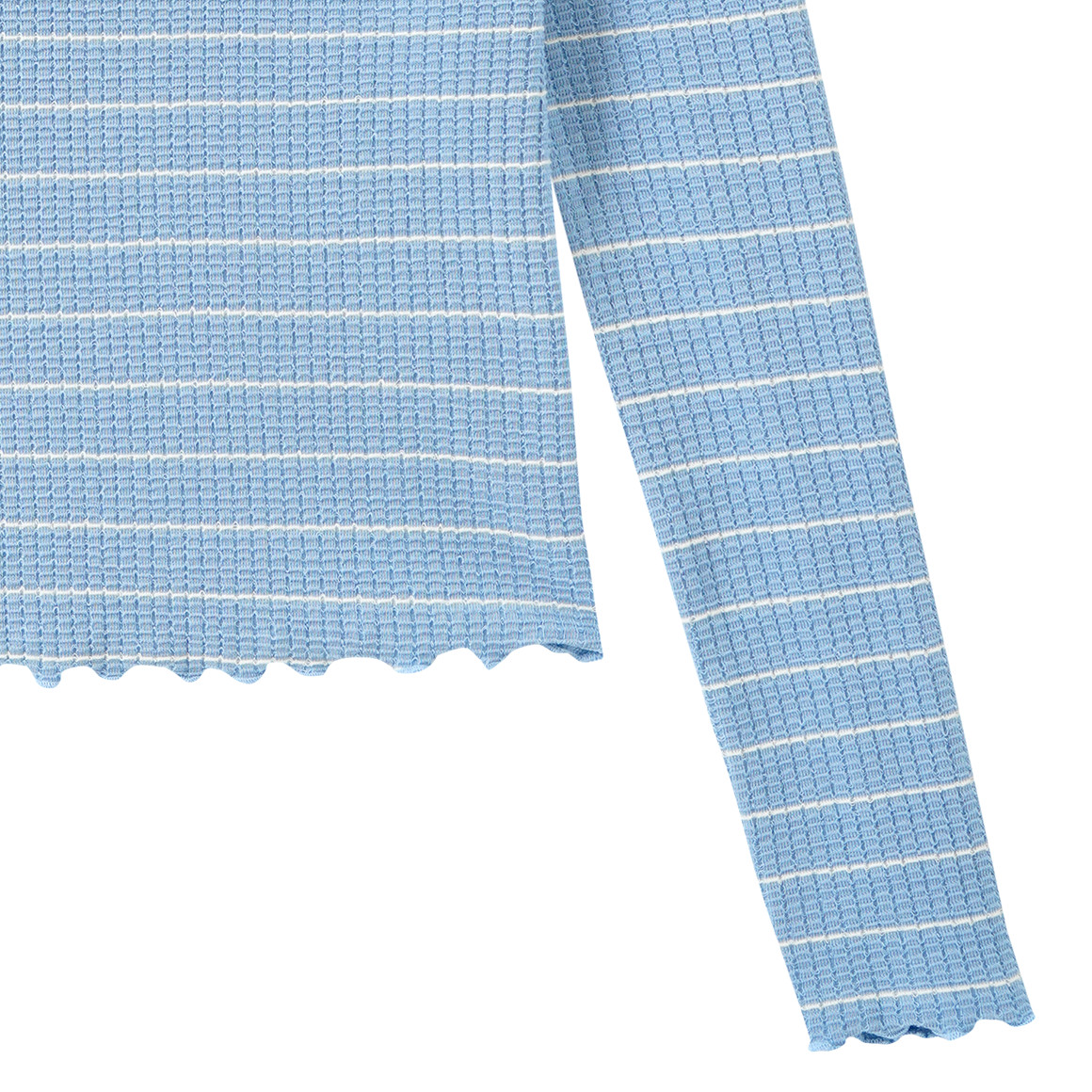 Mädchen Langarmshirt mit Struktur