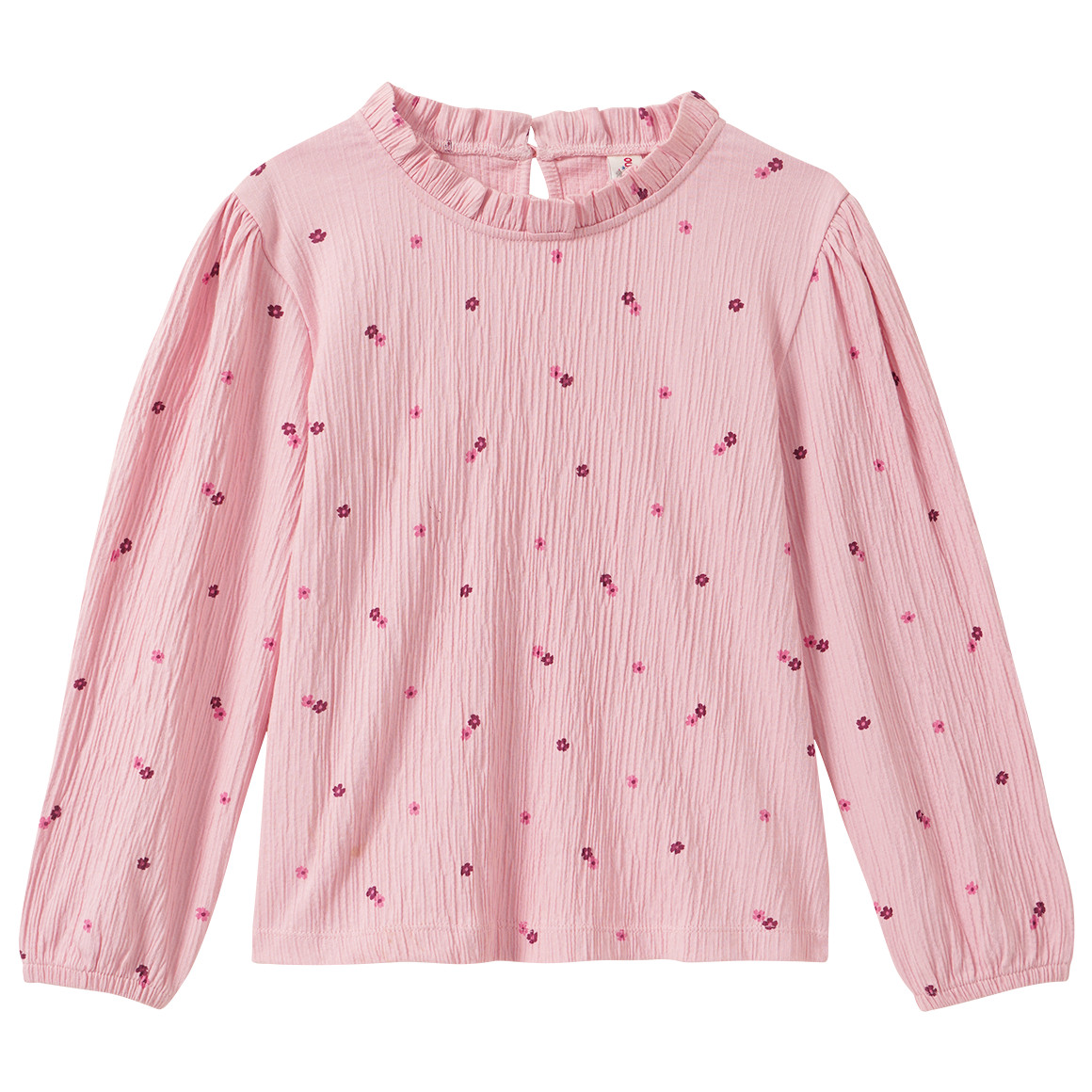 Mädchen Bluse mit Stehkragen