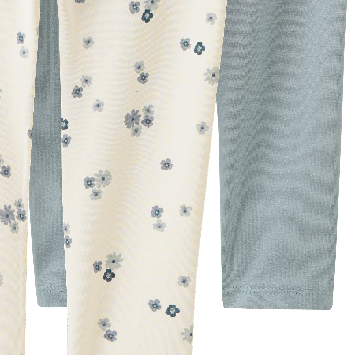 2 Baby Leggings mit Blümchen