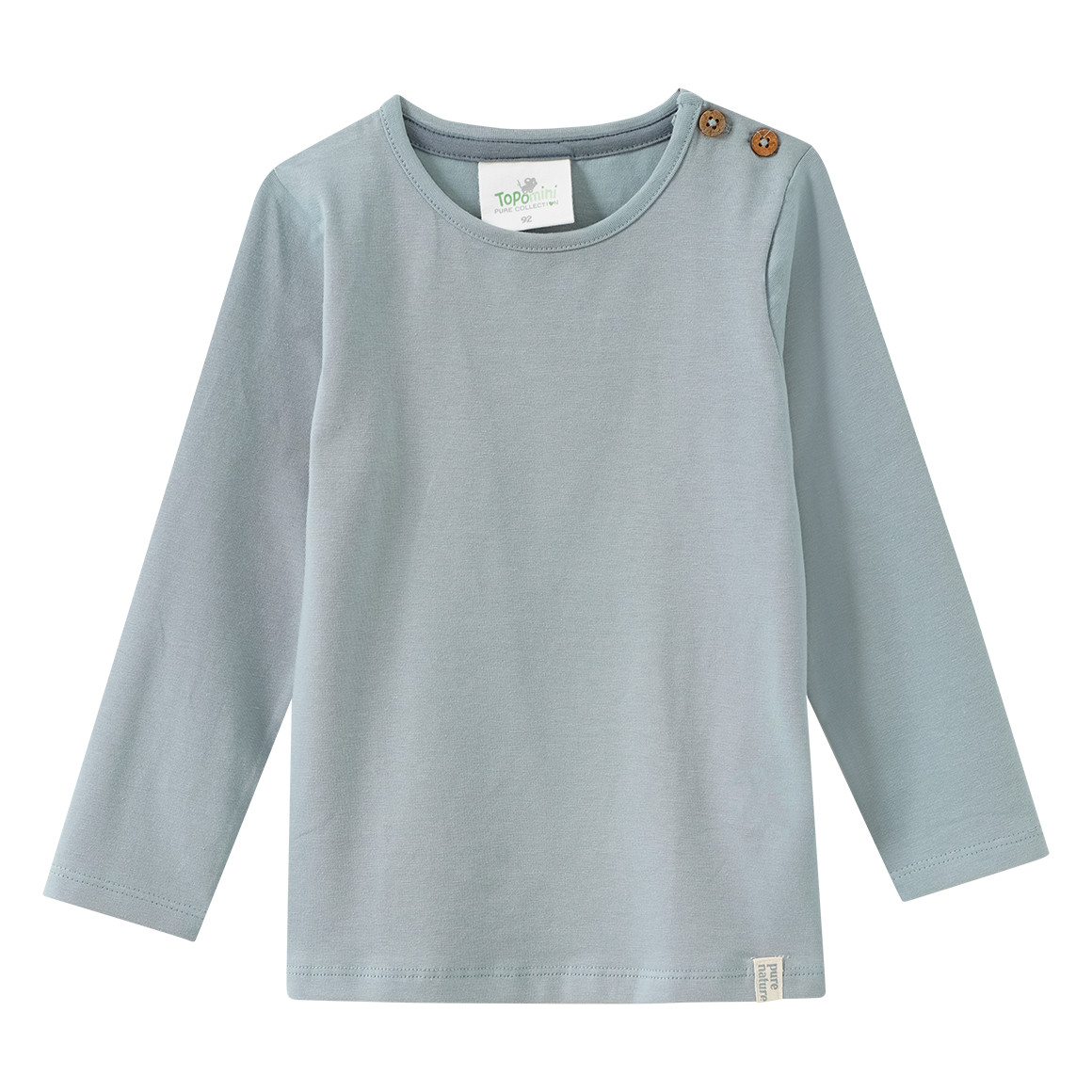 2 Baby Langarmshirts mit Blümchen