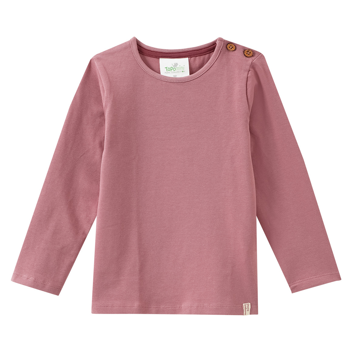 2 Baby Langarmshirts mit Blümchen