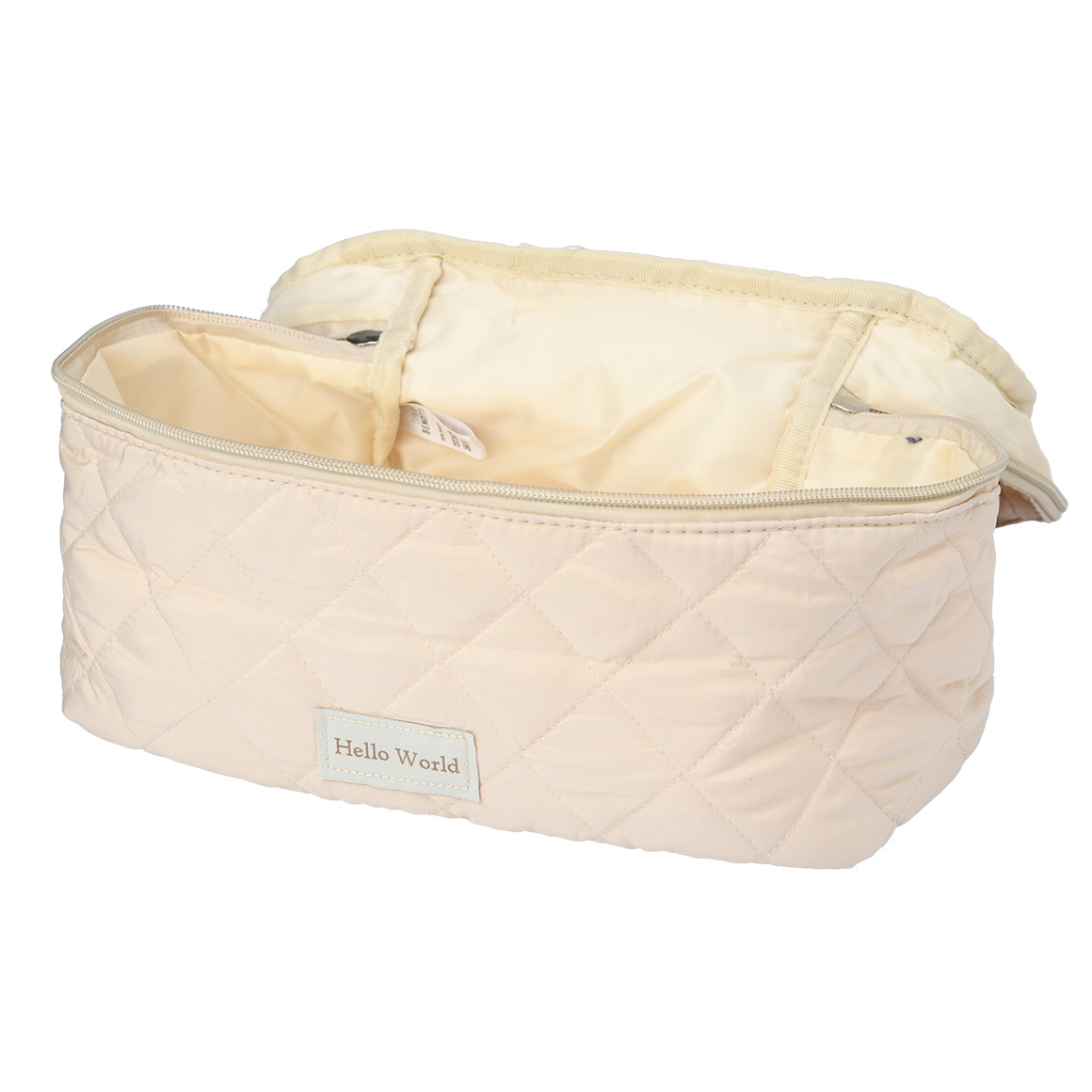 Damen Kosmetiktasche mit Rauten-Muster