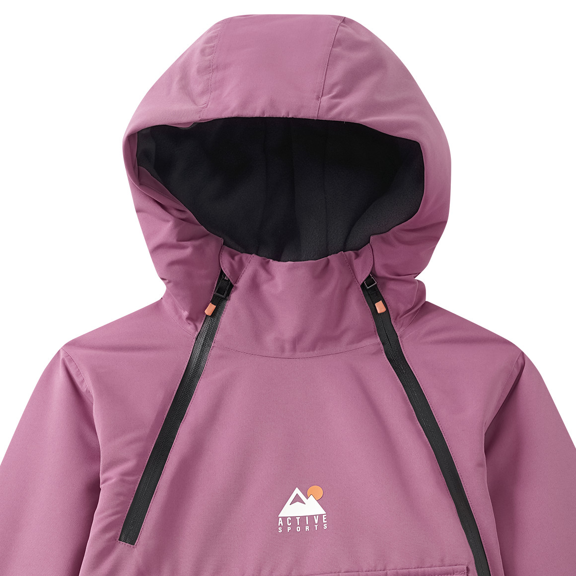 Mädchen Schneejacke mit Kängurutasche
