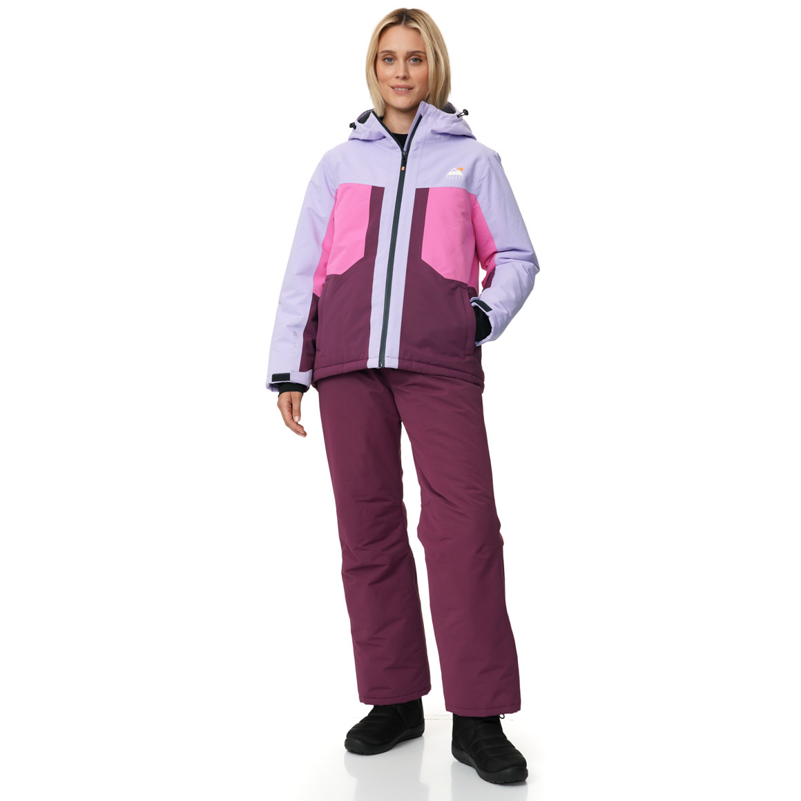 Sneeuwjas voor dames met colour blocking
