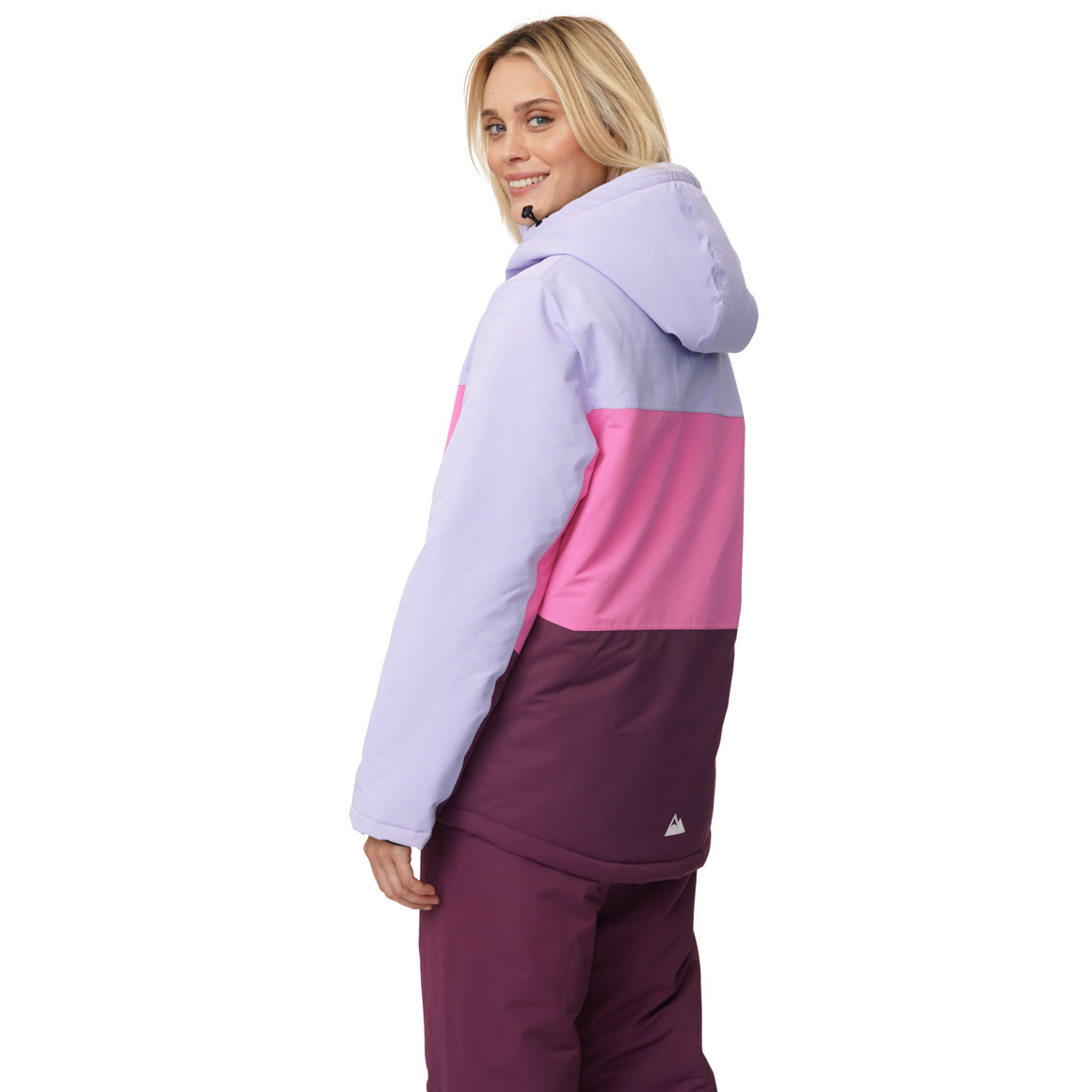 Sneeuwjas voor dames met colour blocking
