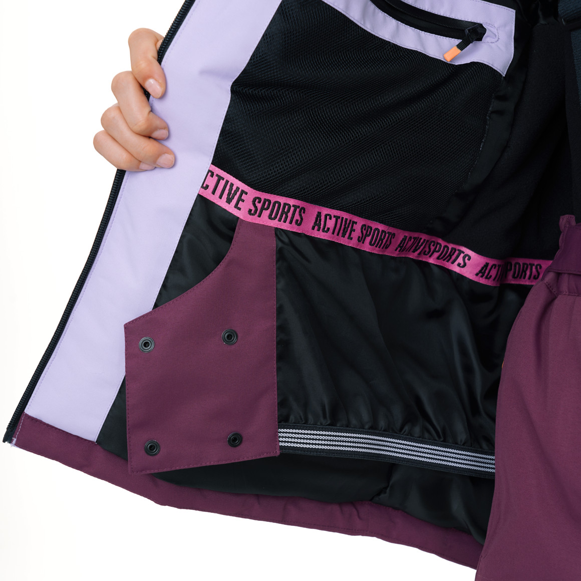 Sneeuwjas voor dames met colour blocking