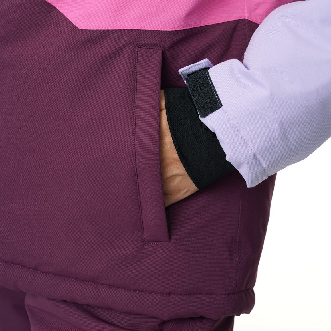 Sneeuwjas voor dames met colour blocking
