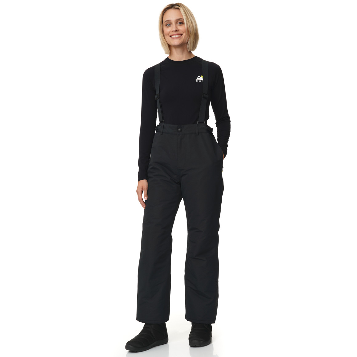 Sneeuwbroek voor dames in effen kleur