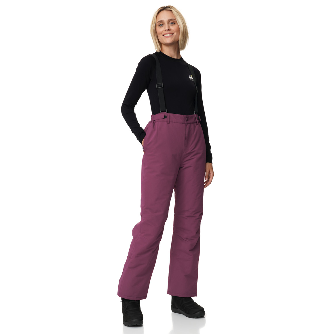 Sneeuwbroek voor dames in effen kleur