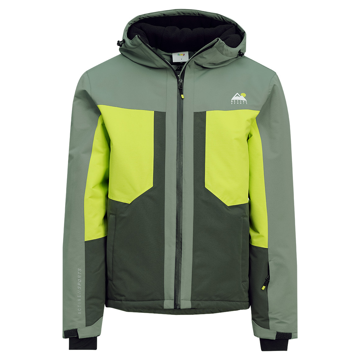 Sneeuwjas voor heren met colour blocking