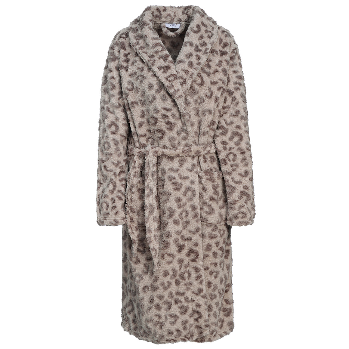 Damen Bademantel in Leo-Optik