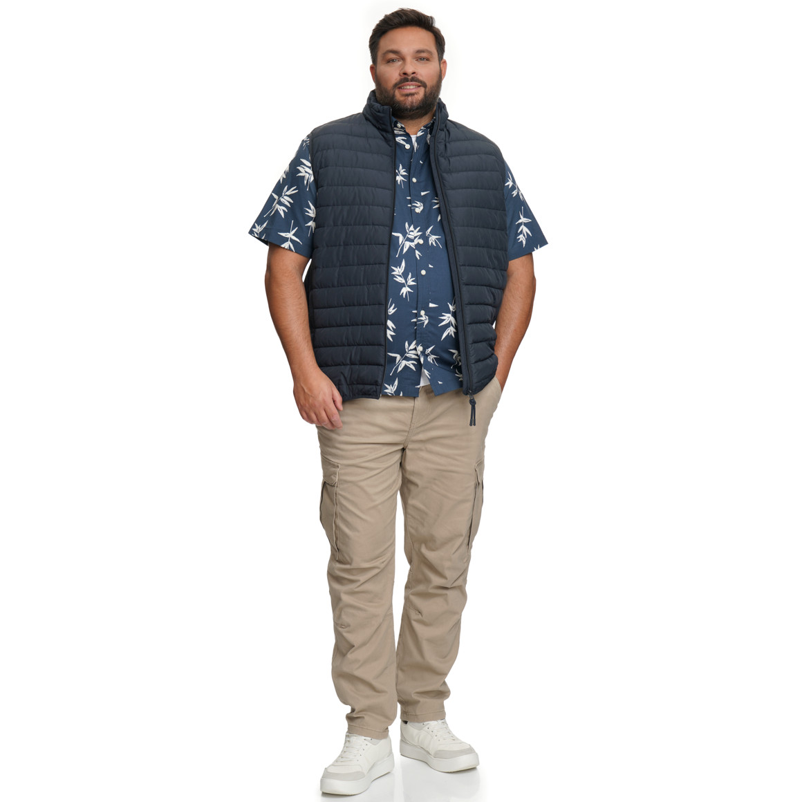 Herren Steppweste mit Zipper