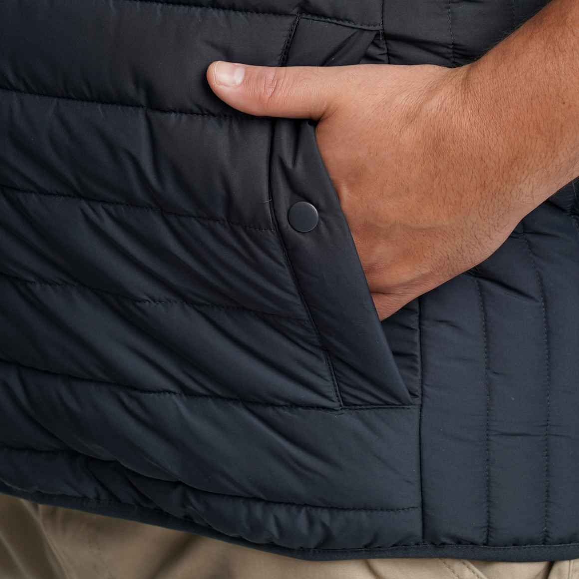 Herren Steppweste mit Zipper