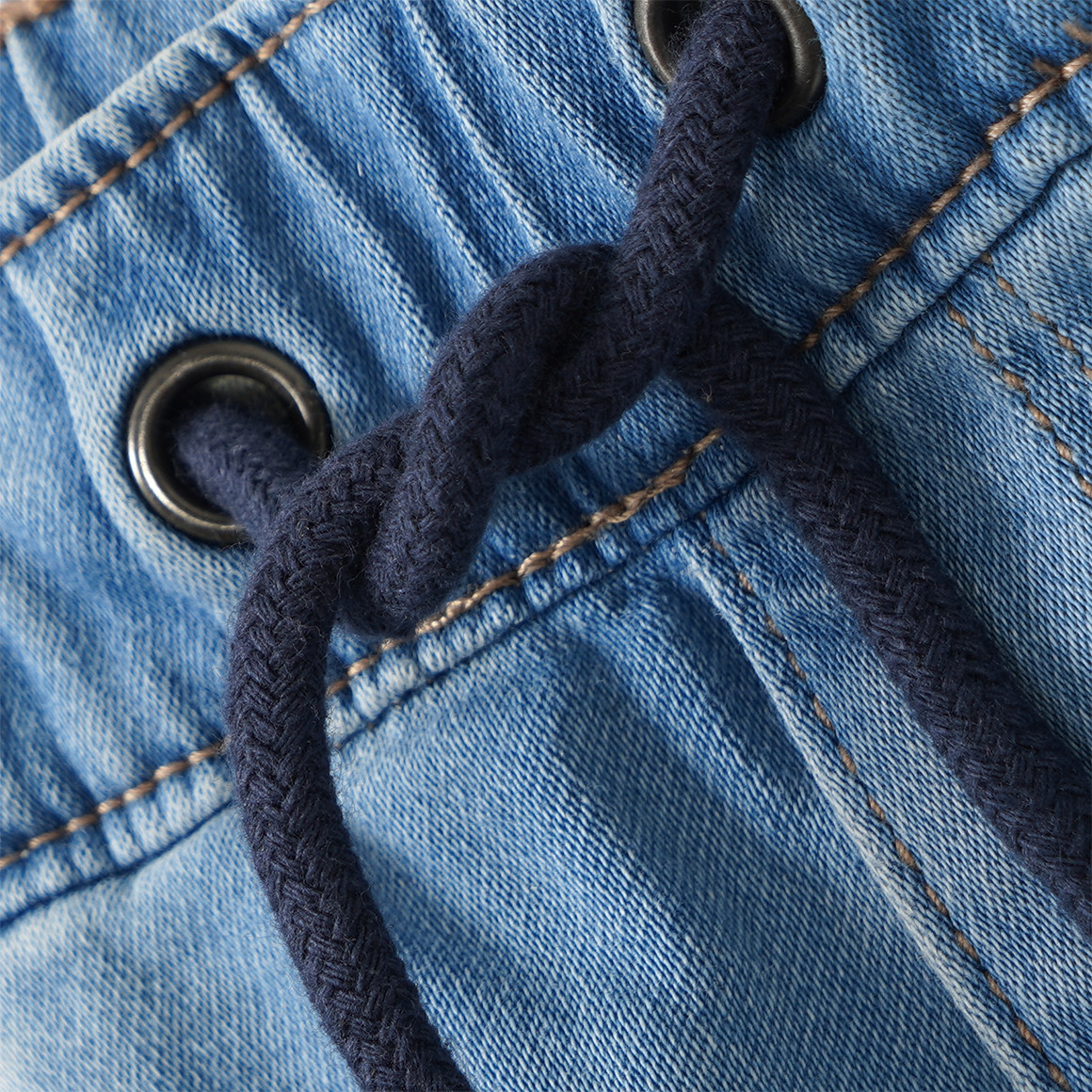 Jungen Jeansshorts mit Tunnelzug 