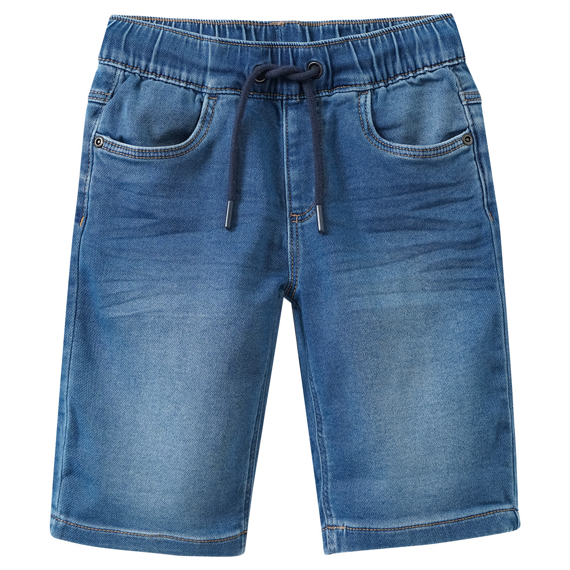 Jungen Jeansshorts mit Tunnelzug