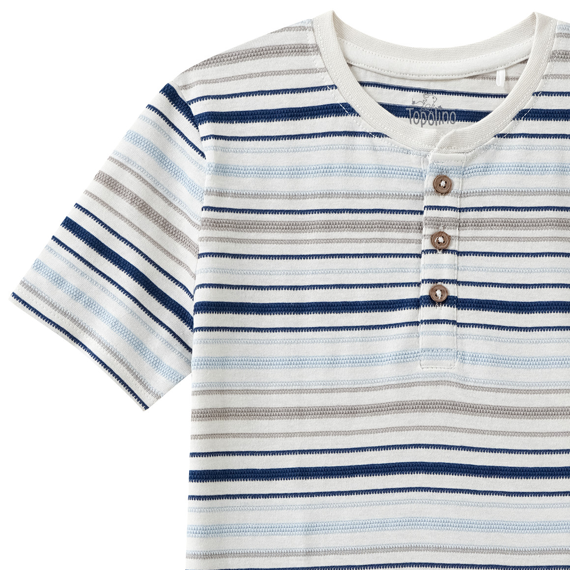 Jungen T-Shirt mit Knopfleiste