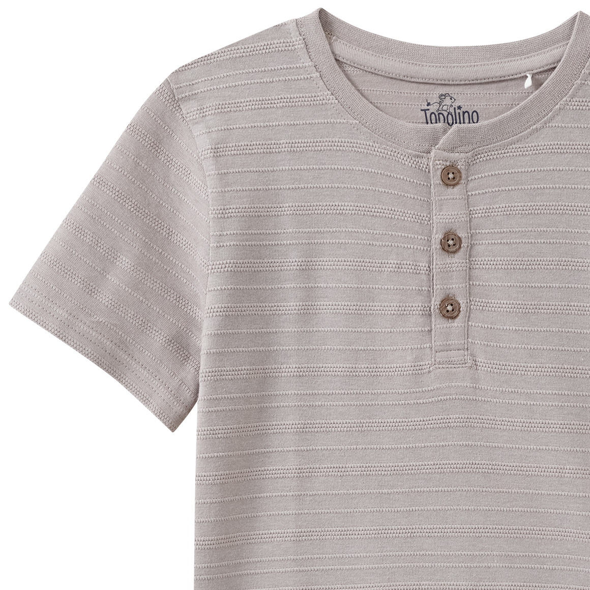 Jungen T-Shirt mit Knopfleiste