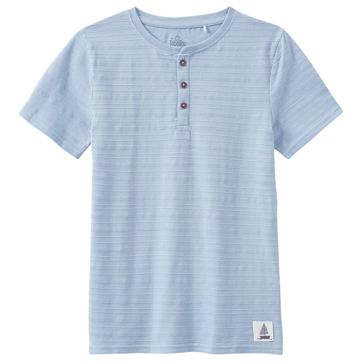 Jungen T-Shirt mit Knopfleiste