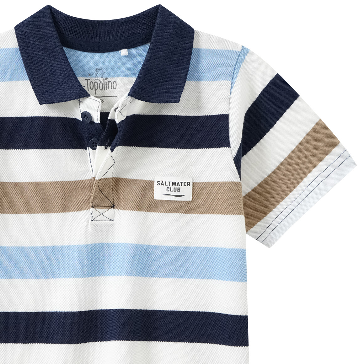 Jungen Poloshirt mit Streifen