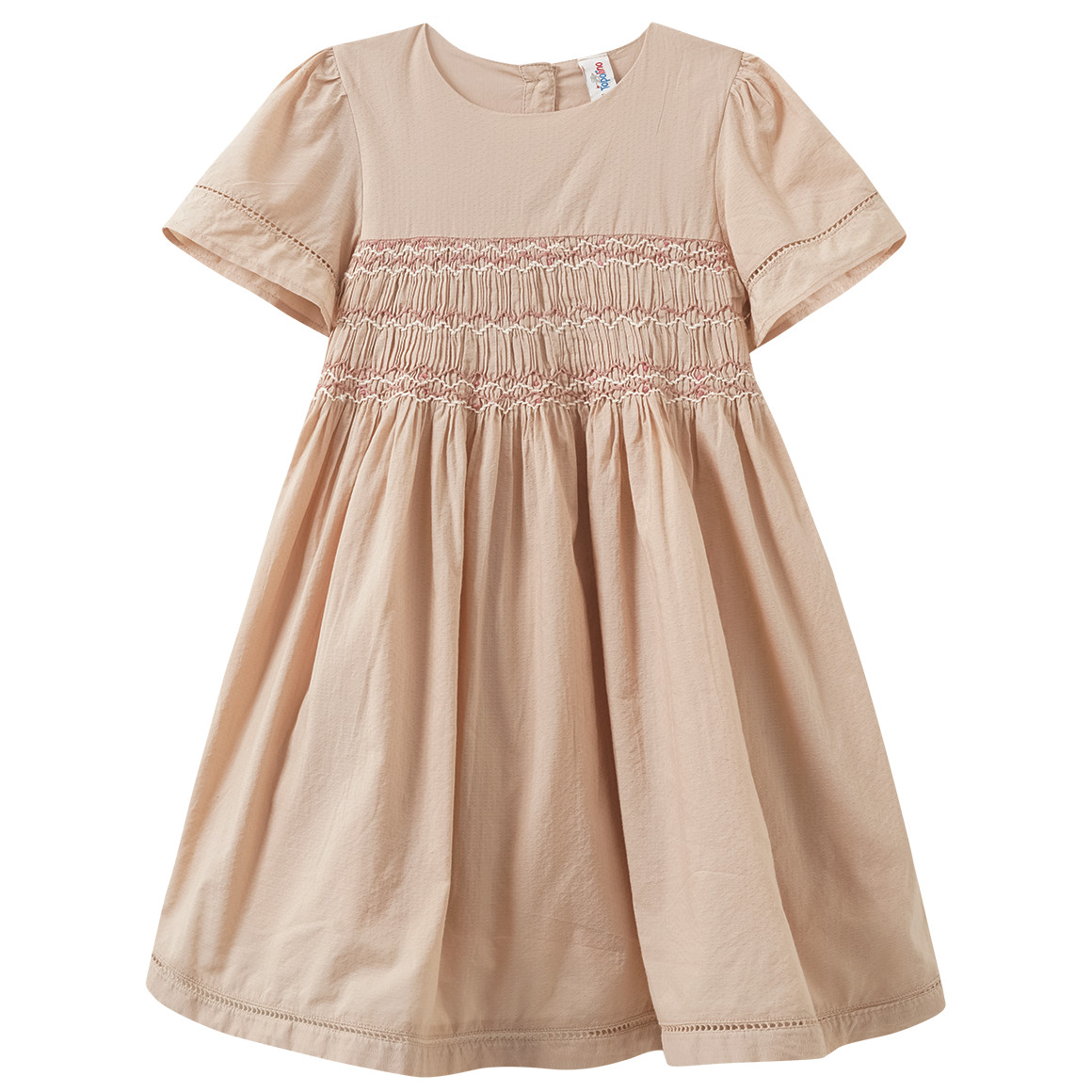 Mädchen Kleid mit Knöpfen