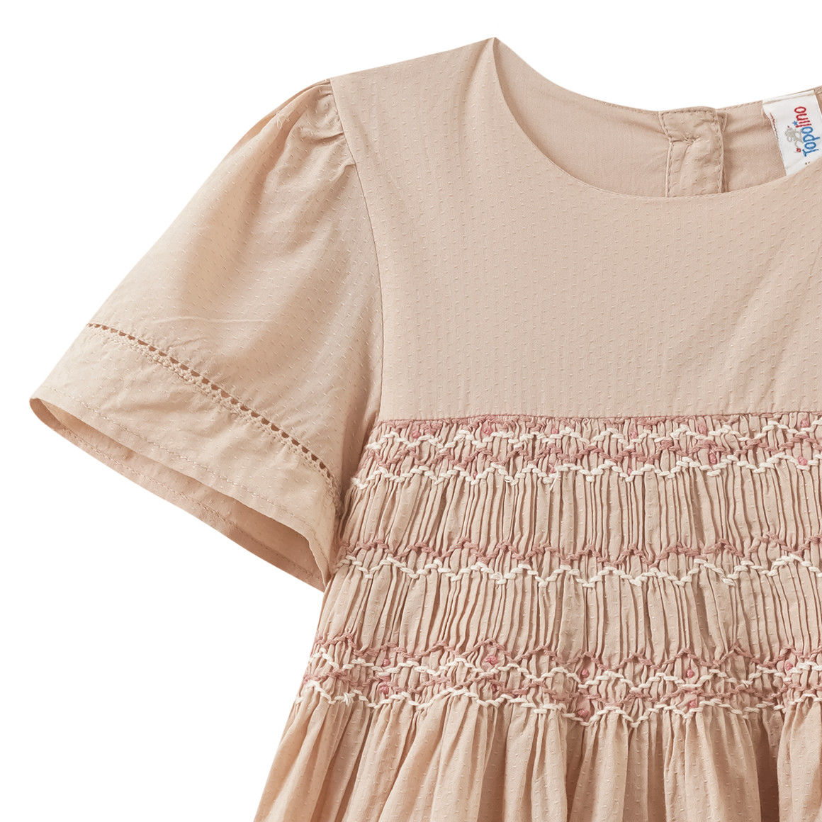 Mädchen Kleid mit Knöpfen