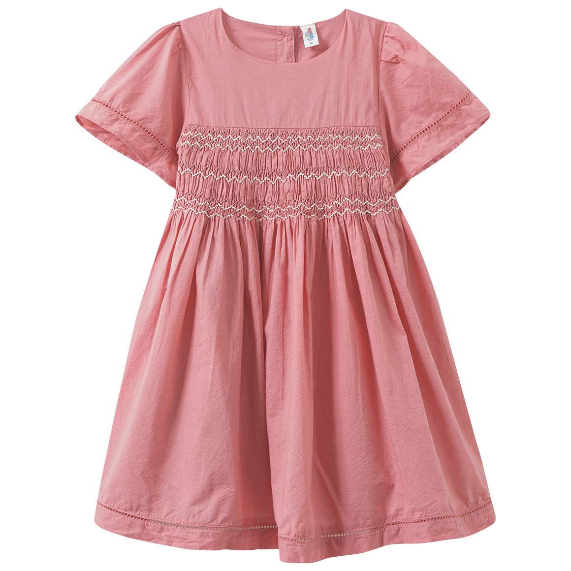 Mädchen Kleid mit Knöpfen