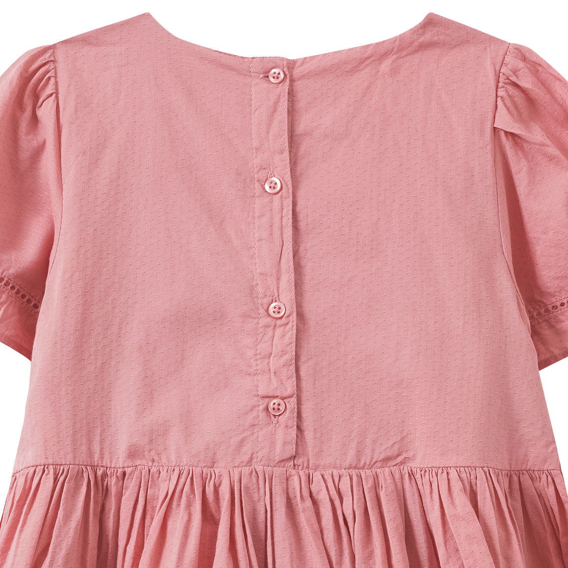 Mädchen Kleid mit Knöpfen