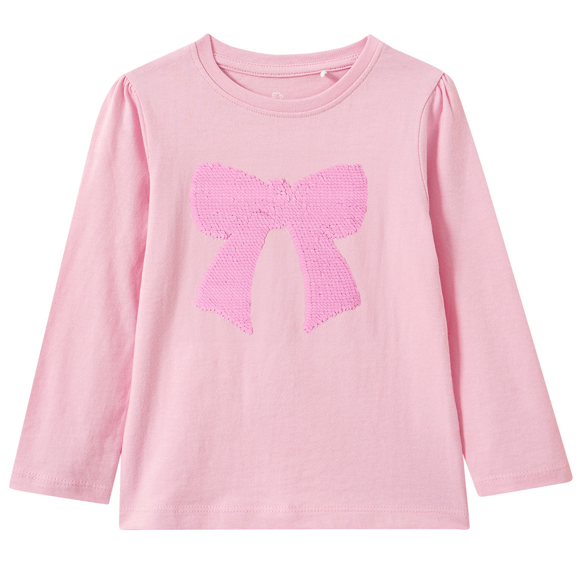 Mädchen Langarmshirt mit Wendepailletten