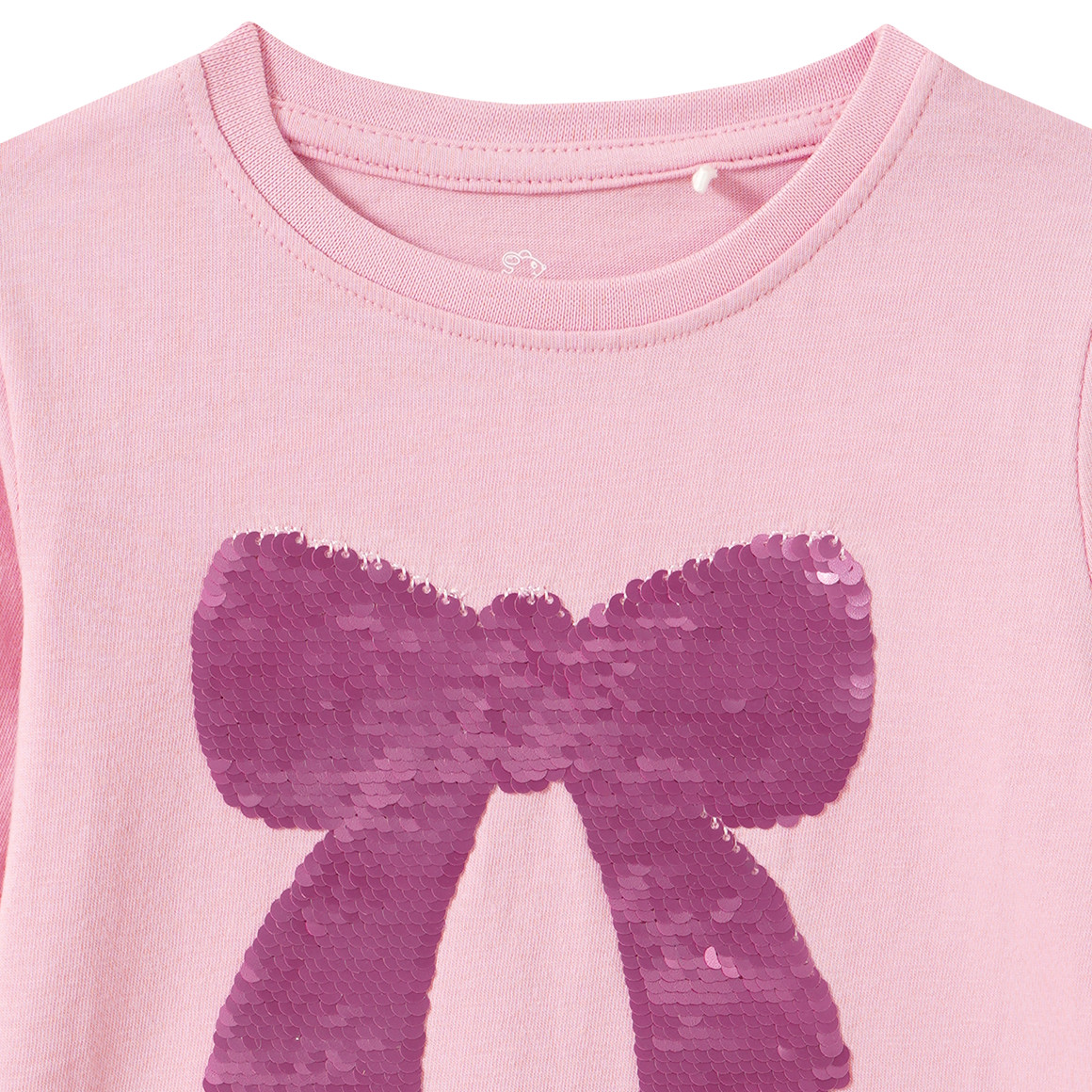 Mädchen Langarmshirt mit Wendepailletten