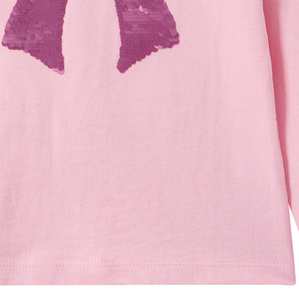 Mädchen Langarmshirt mit Wendepailletten