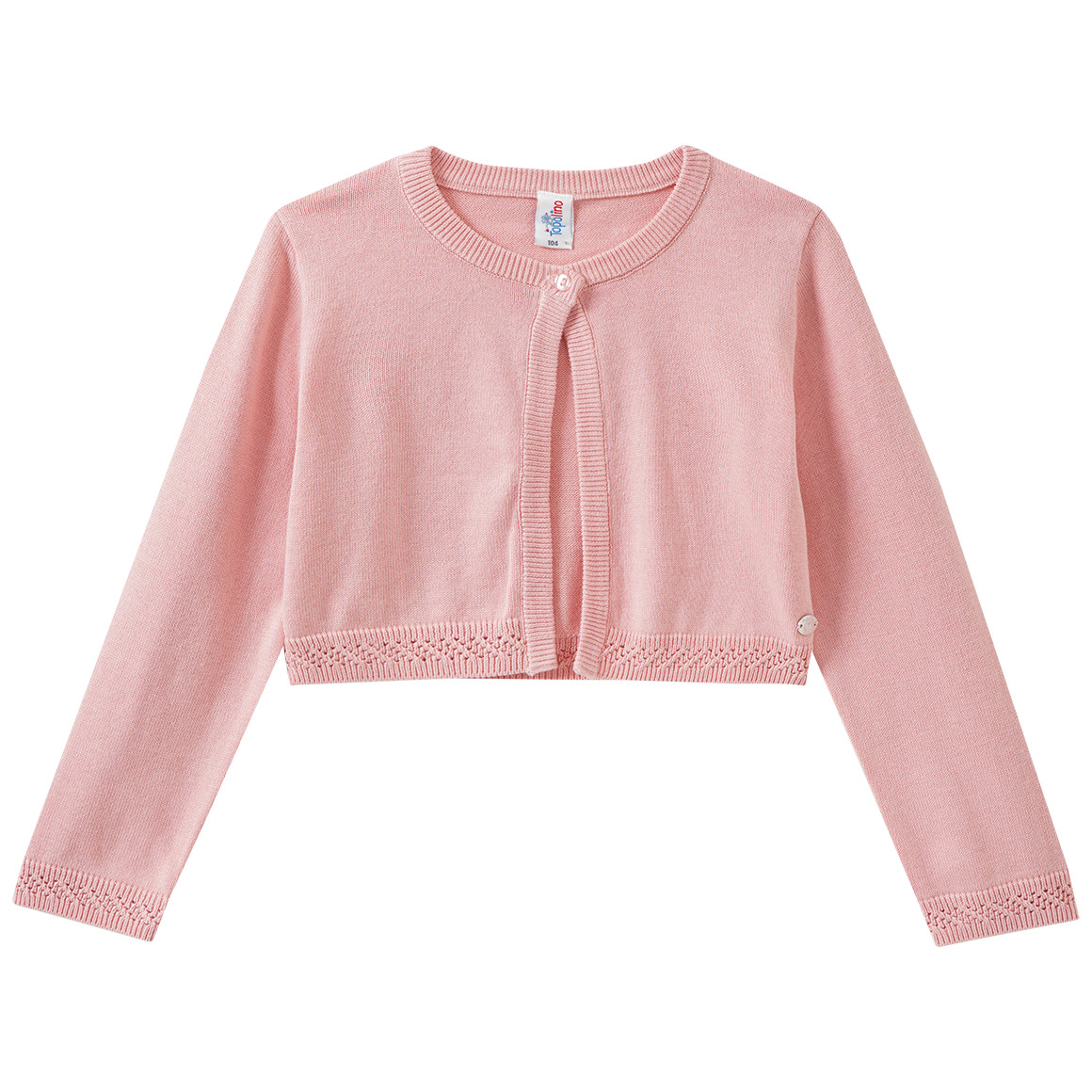 Mädchen Strickjacke in Unifarben