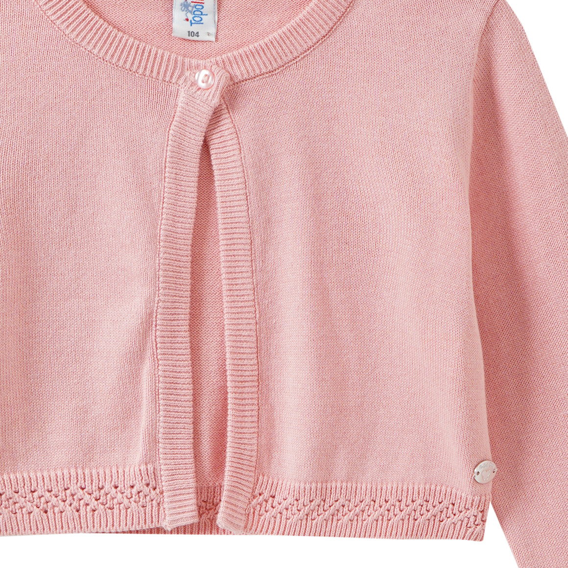 Mädchen Strickjacke in Unifarben