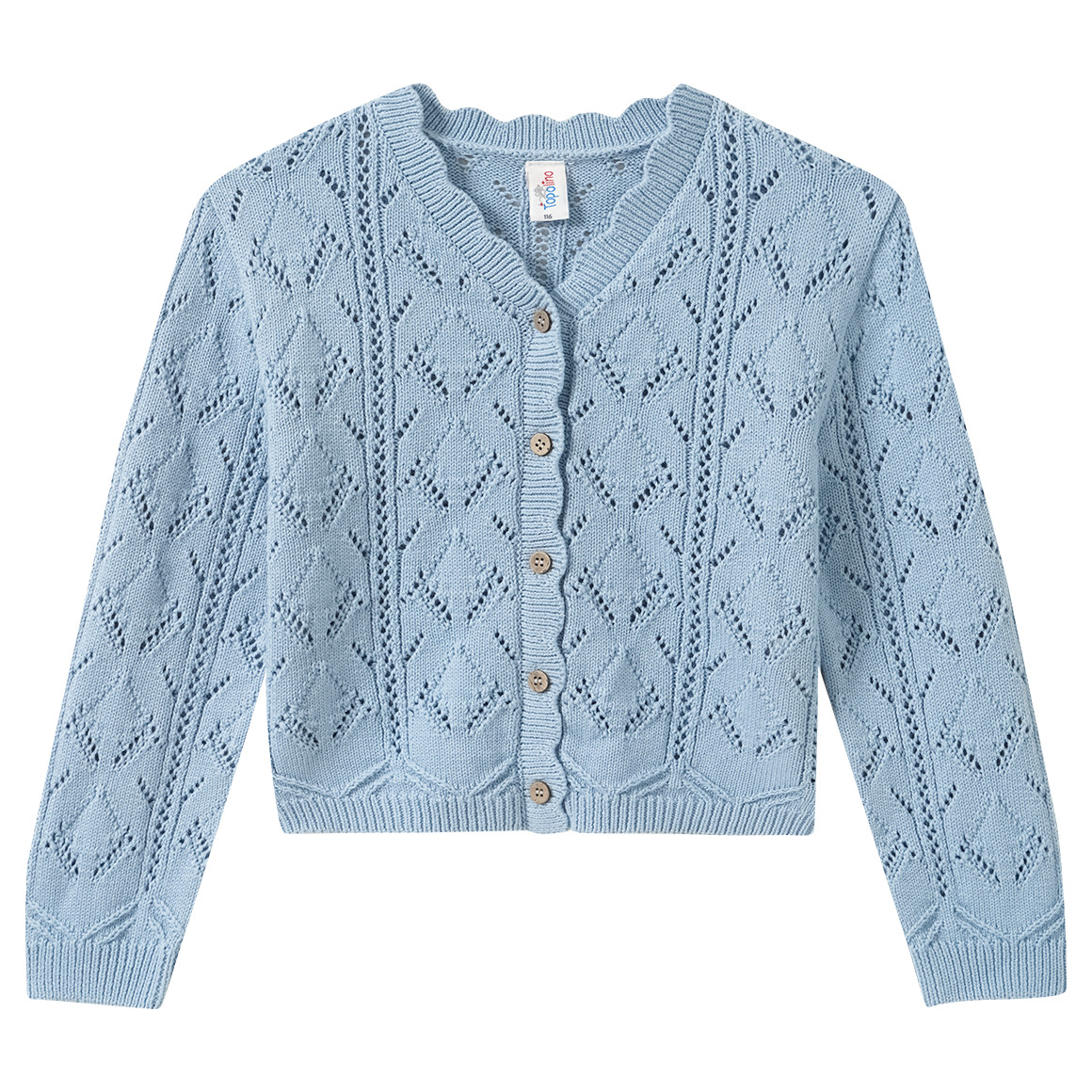 Mädchen Strickjacke aus Baumwolle