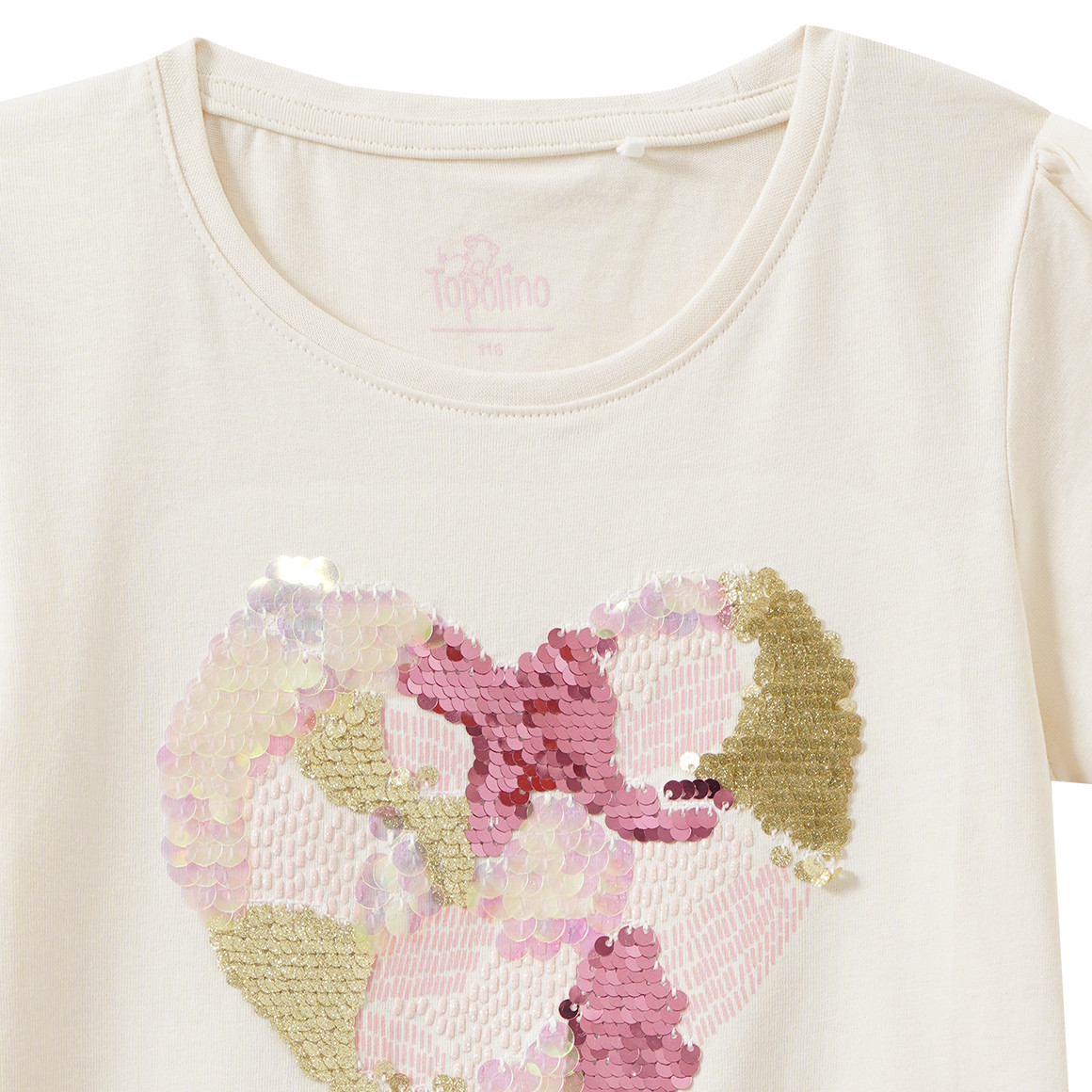 Mädchen T-Shirt mit Herz-Motiv