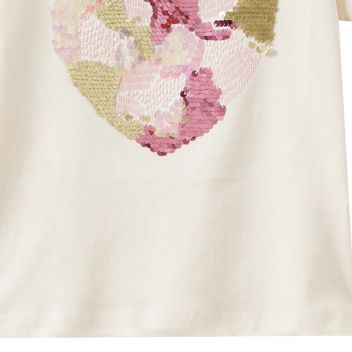 Mädchen T-Shirt mit Herz-Motiv